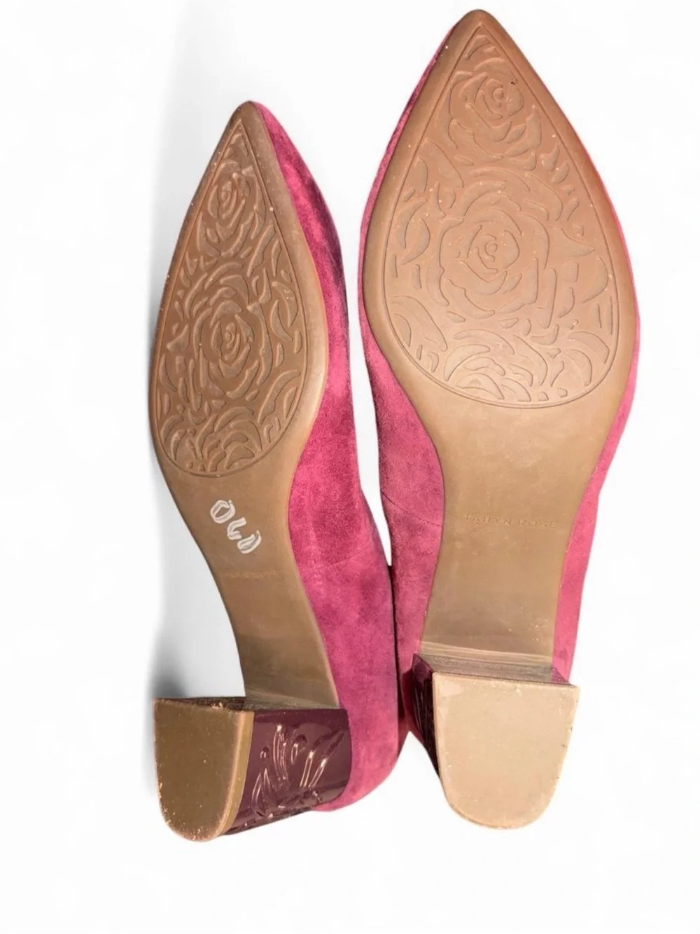 Taryn Rose Marigold suede heels